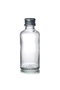 Hermia Juego de 6 Botellas de Vidrio Transparente y Plateado de 50 ml